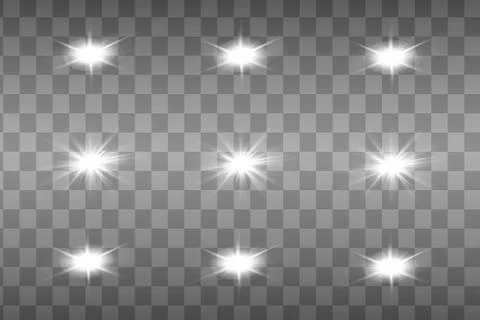 White glowing light explodes Illustrazione stock