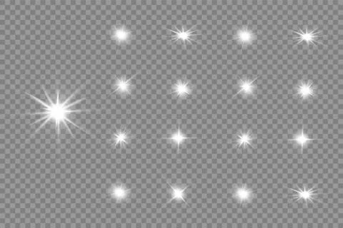 White glowing light explodes Illustrazione stock