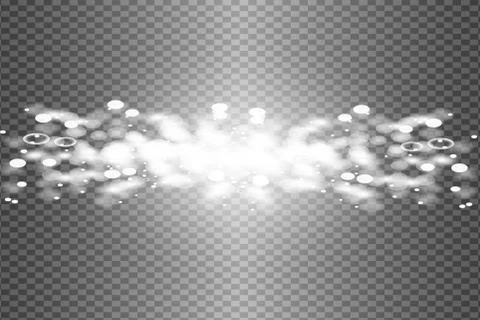 White glowing light explodes Illustrazione stock
