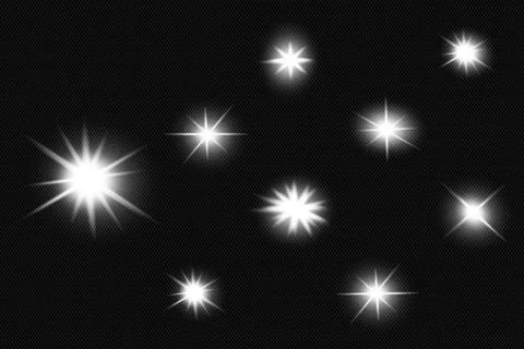 White glowing light explodes Illustrazione stock