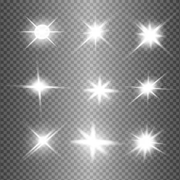 White glowing light explodes Illustrazione stock