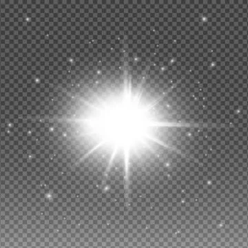 White glowing light explodes Illustrazione stock