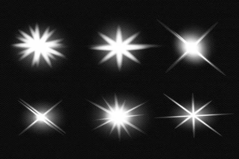 White glowing light explodes Illustrazione stock