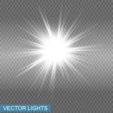 White glowing light explodes Illustrazione stock