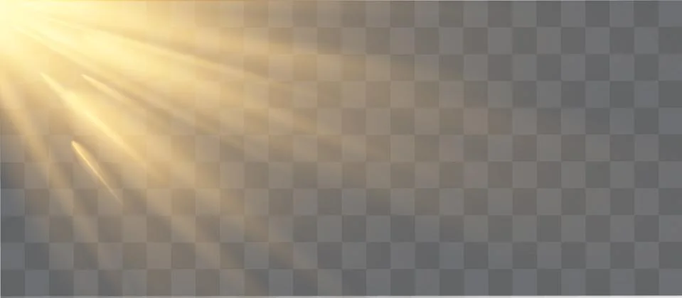 White glowing light explodes on a transparent background. Vector illustration of Illustrazione stock