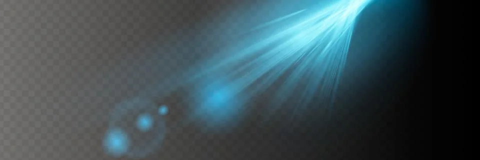 White glowing light explodes on a transparent background. Vector illustration of Stock Illustration