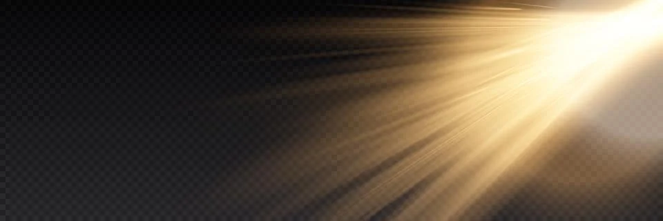 White glowing light explodes on a transparent background. Vector illustration of Illustrazione stock