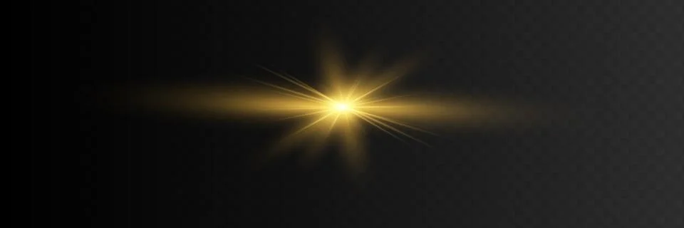 White glowing light explodes on a transparent background. Vector illustration Illustrazione stock