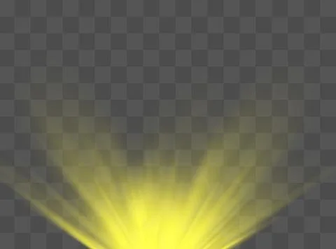 White glowing light explodes on a transparent background. Vector illustration of Stock Illustration