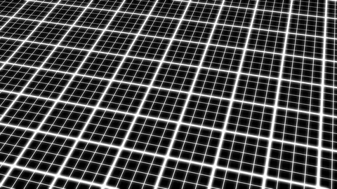White Glowing Millimeter Spinning Grid Retro Abstract Motion Background Loop Stock Footage 87767114