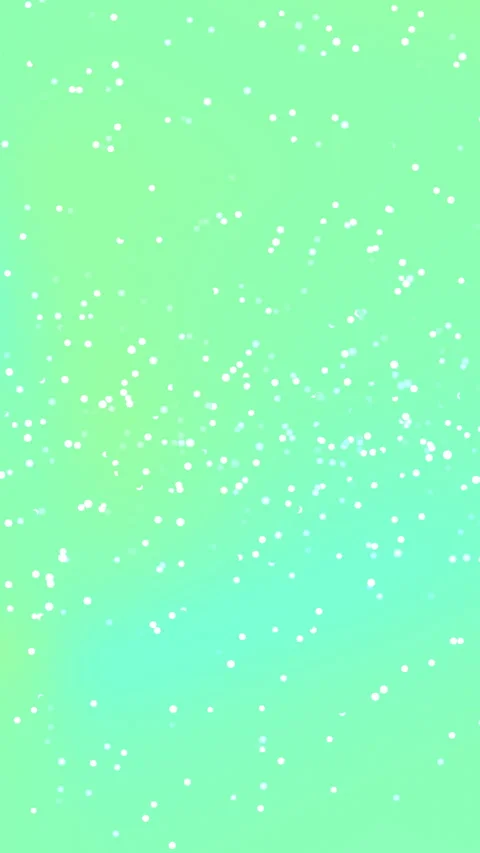 White Glowing Particles Drifting on Soft Green Background Vidéo 334617801