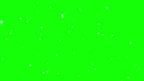White glowing particles floating on green screen background for video Video stock 341907943
