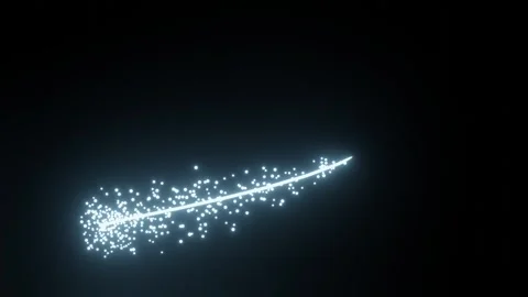 White Glowing Particles Flying Upwards Flowing Winding Motion With Sparklin.. Video stock 326165460