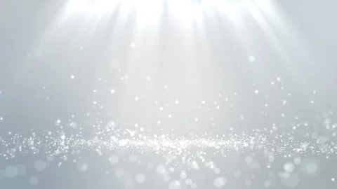 White Glowing Particles with Light Rays – Elegant Clean Background Stock Footage 312976447