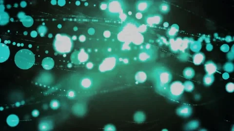 White Glowing Particles Motion Background Loop  스톡 동영상 224935193