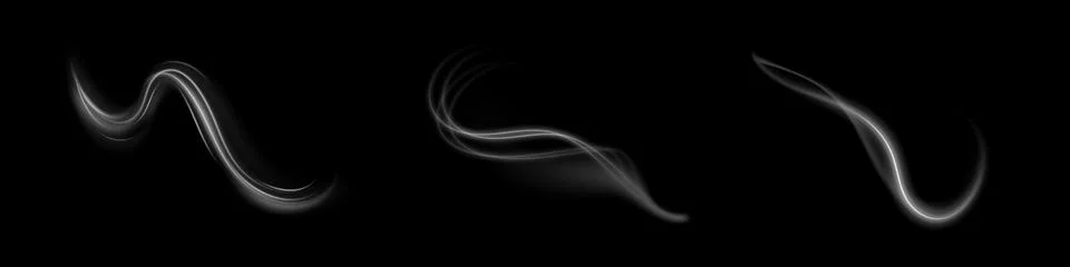 White glowing shiny lines effect vector backgr Stock Illustration