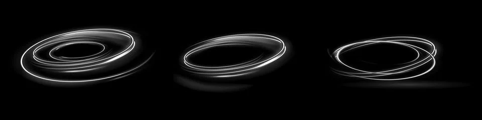 White glowing shiny lines effect vector background. Luminous white lines of Stock Illustration