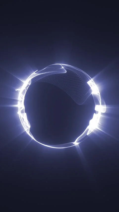 White glowing sphere Stock Footage 317663640