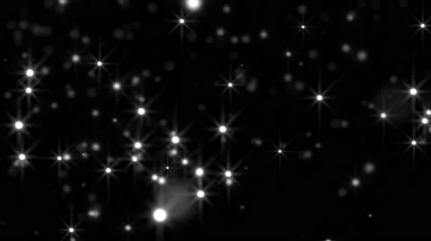 White glowing star particle in random direction  3D render abstract backgroun Stock Footage 65153171