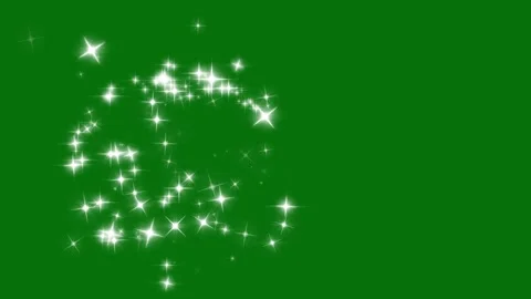 White Glowing Star Trail with Pixie Dust, Magic Particles and Christmas 4K Stockbeeldmateriaal 347016832
