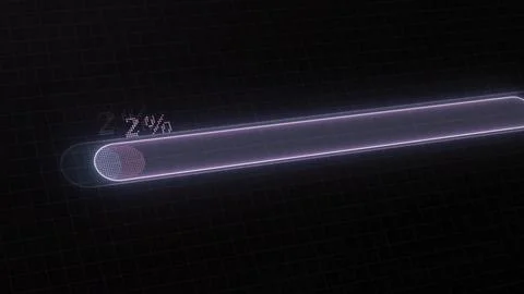 WHite glowing waiting loading bar 스톡 일러스트