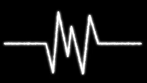 White glowing zigzag flash line animation with rough edges and clean glow. Stock Footage 321561790
