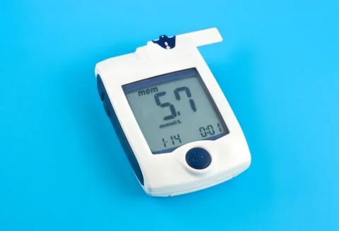 White glucose meter Stock Photos