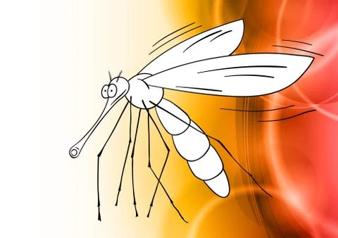 White gnat Stock Illustration