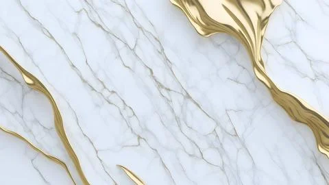 White gold marble texture background design Fotos Stock