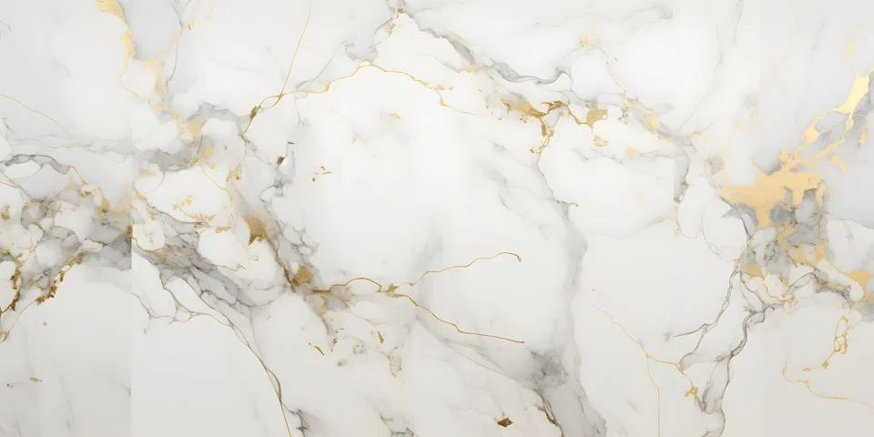 White gold marble texture pattern background Stock Photos