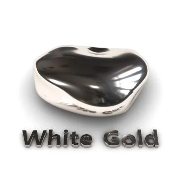 White Gold stone Stock Illustration