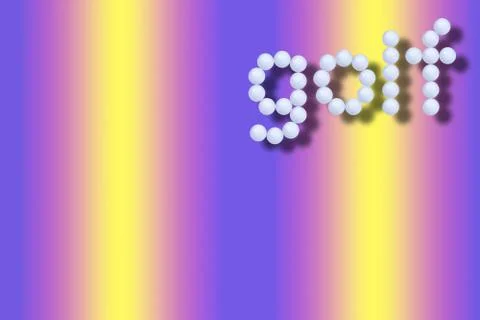 White golf ball, Backgrounds Stock Illustration