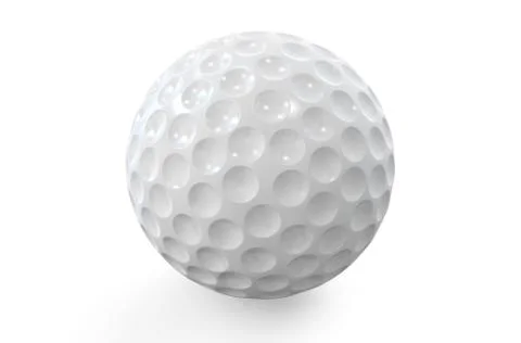 White golf ball Stock Illustration
