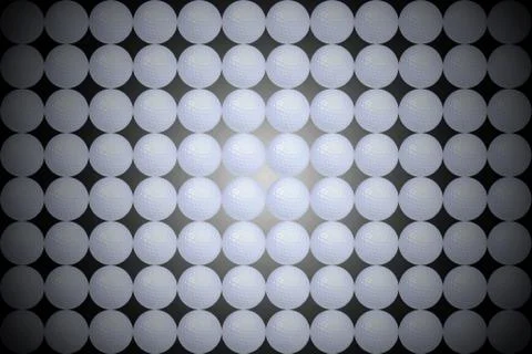 White golf ball pattern, Backgrounds Stock Illustration