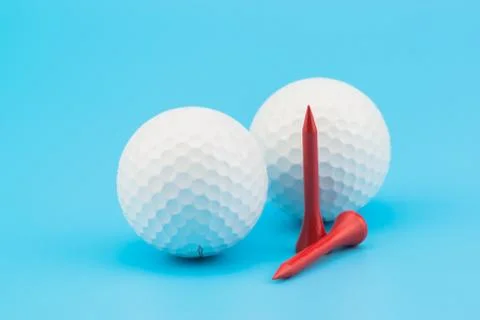 White golf ball Foto stock