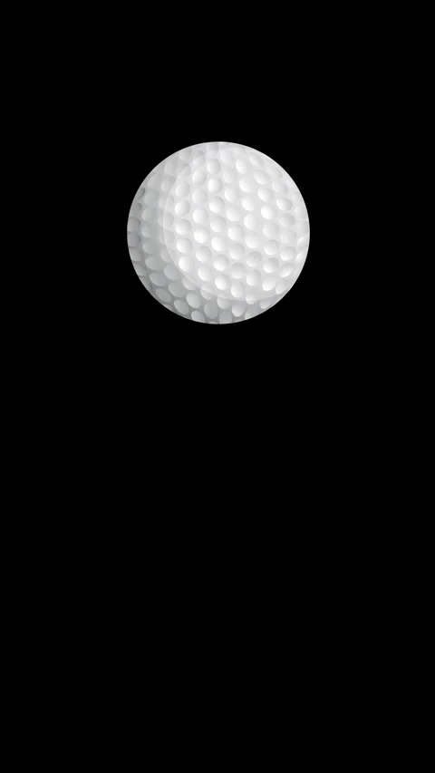 White Golf Balls Bouncing and Falling Against a Solid Black Background Stock Footage 342489013