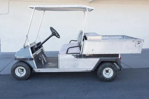 White golf car Foto stock