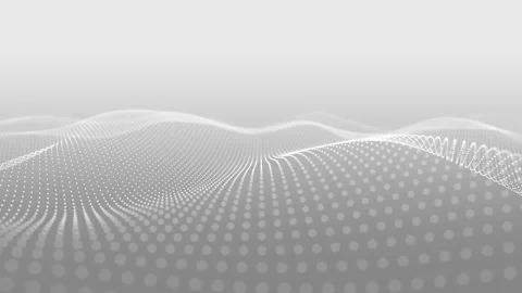 White gradient liquid waves. Slow wave in light gray tones. Blurred series 動画素材 339510337