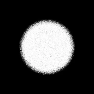 White Grain Circle Badge Stock Illustration