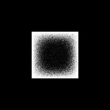 White Grain Square Badge Stock Illustration