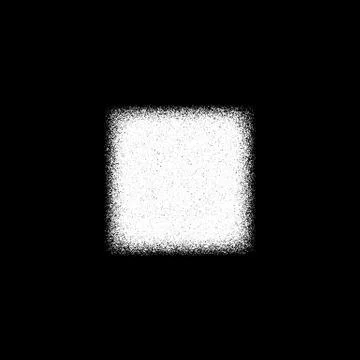 White Grain Square Badge Stock Illustration