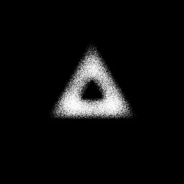 White Grain Triangle Badge Stock Illustration