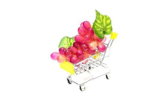 White grape background with copy space Stock Photos