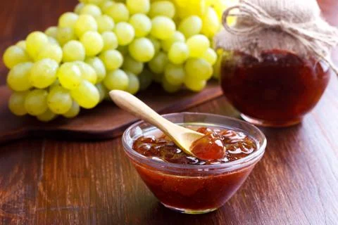 White grape jam Stock Photos