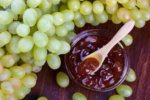White grape jam Stock Photos