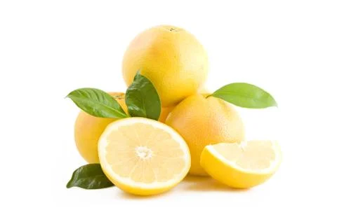 White grapefruits Stock Photos