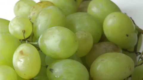 White grapes cluster rotating Stock Footage 355672