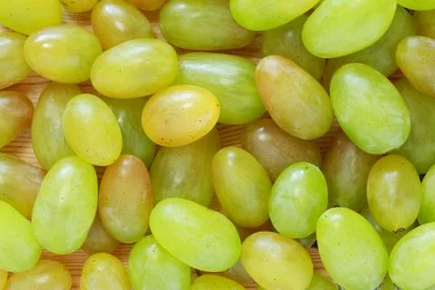 The white grapes Stock Photos