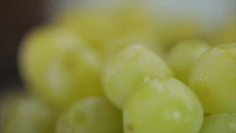 White Grapes rotating Closeup Stock Footage 99165790
