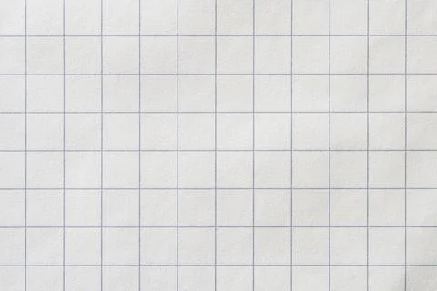 White graph paper with thin blue grid lines Stock Photos